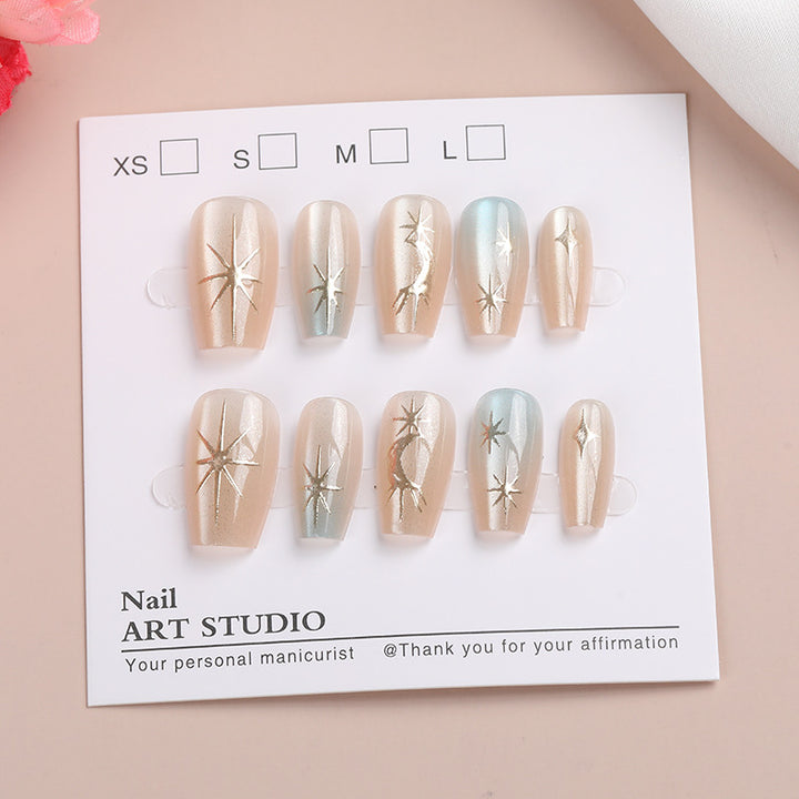 Artistic Press-On Nail Design Kalsten