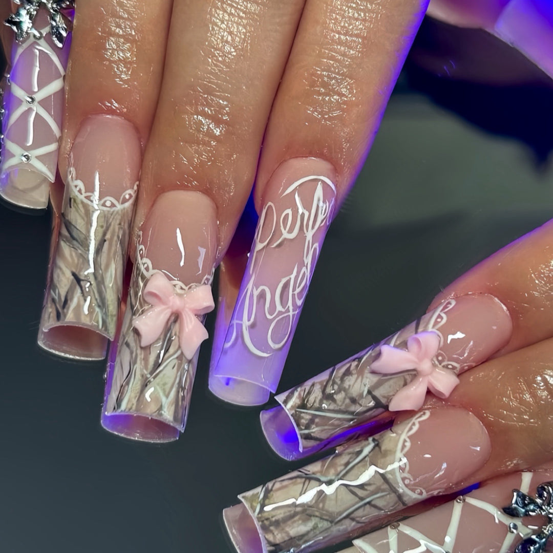 Elegant Decorative Press-On Nail Art Kalsten