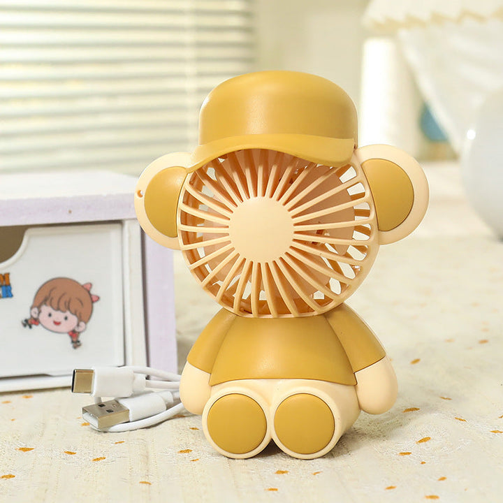 Ladies Portable Handheld Fan in Cute Monkey Design Kalsten
