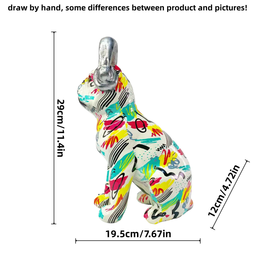 Colorful decorative figure of a dog in modern design Kalsten