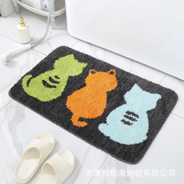 Cute Animal Paw Print Bath Mat Kalsten