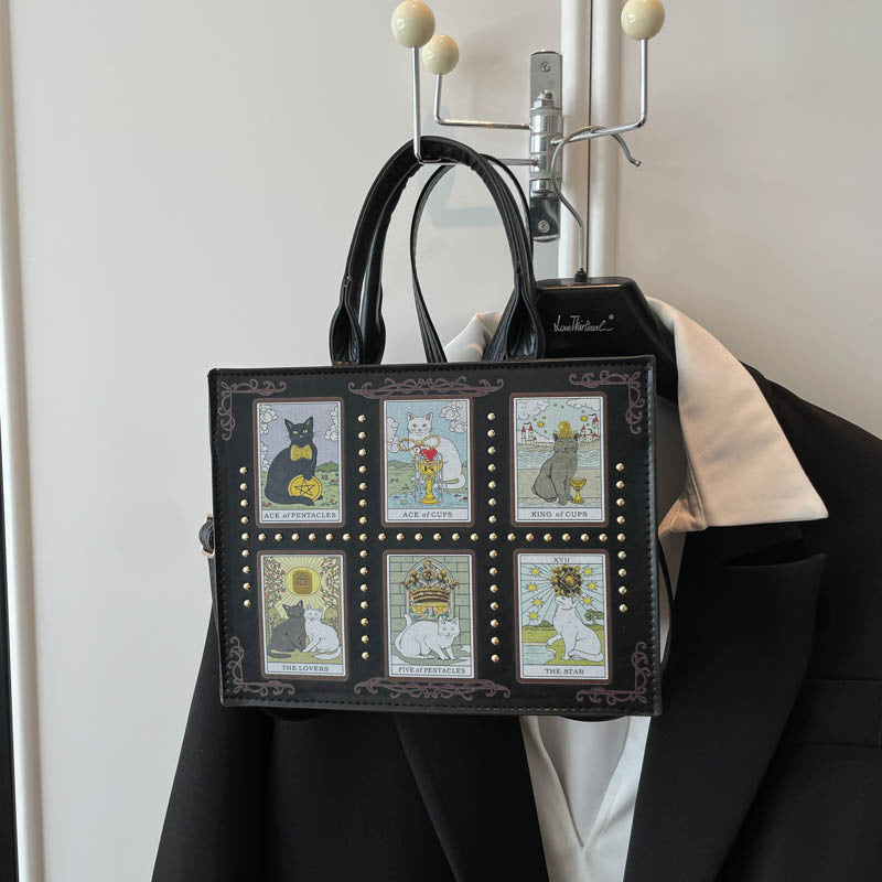 Cat-Themed Art Tote