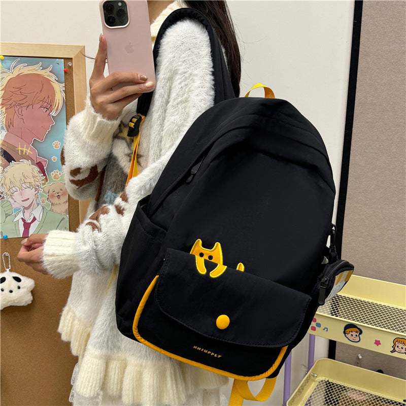 Playful backpack with cat design and versatile compartments Kalsten