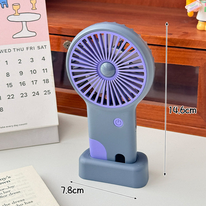 Unisex Portable Hand Fan with USB Charging Function and Ergonomic Handle Kalsten