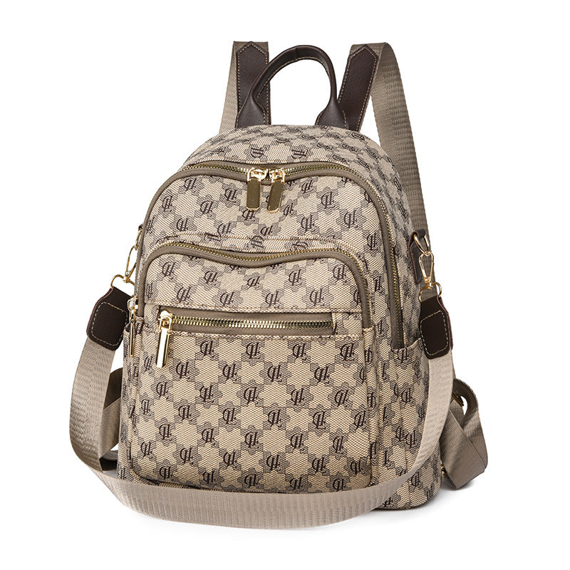 Chic Multi-Pocket Quilted Backpack Kalsten