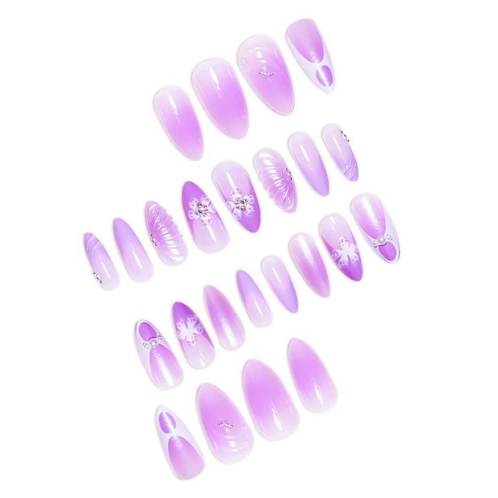 Artistic Floral Fantasy Press-On Nail Extensions Kalsten