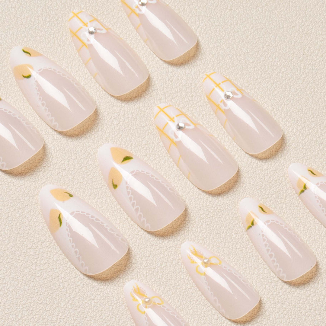 Elegant Press-On Nail Art Set