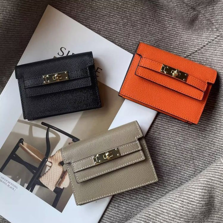 Premium Leather Cardholder with Elegant Closure Kalsten