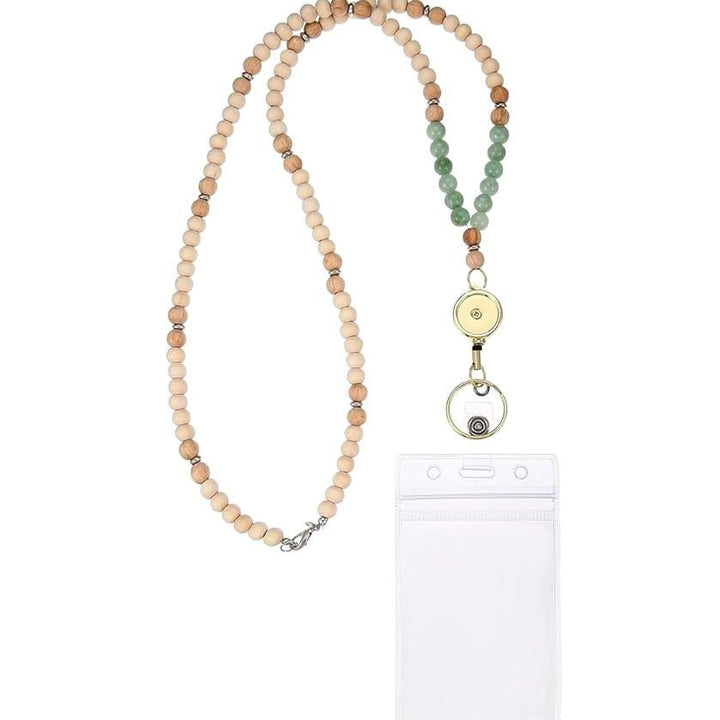 Beaded ID Badge Lanyard Kalsten 178815*10mm8596