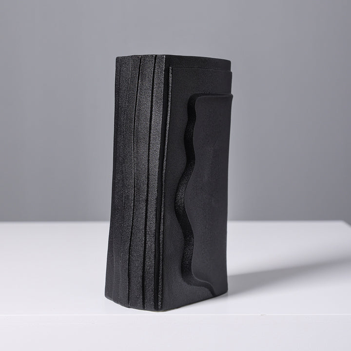 Textured Abstract Ceramic Vase Kalsten