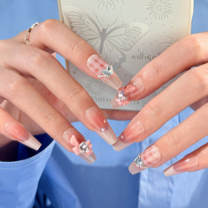 Decorative Press-On Nail Set Kalsten 1787394845