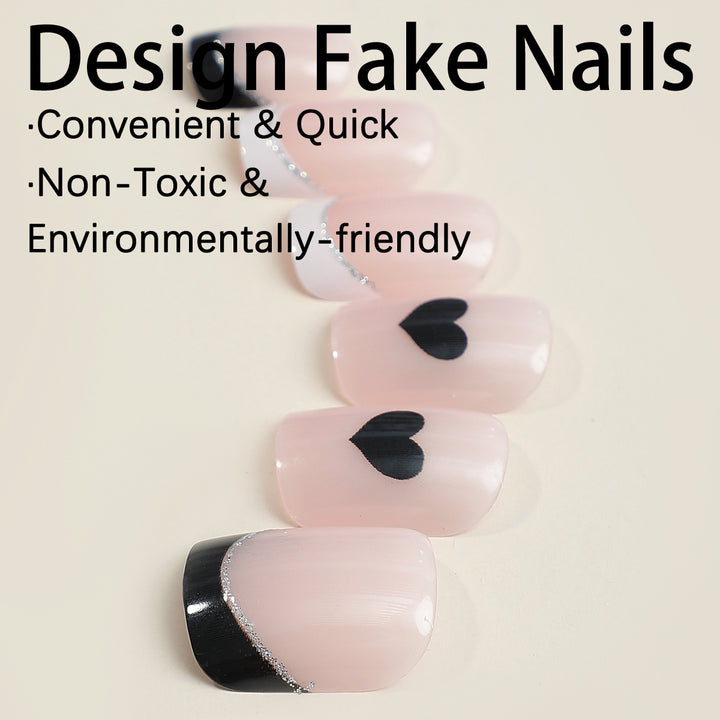 Creative Nail Art Set with Cute Heart Design Kalsten