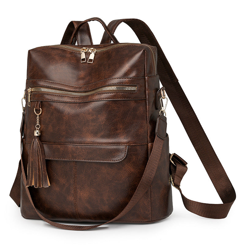 Multi-Purpose Stylish Leather Backpack Kalsten