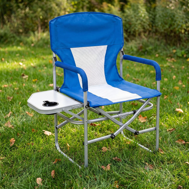 Foldable Camping Chair With Side Table Kalsten