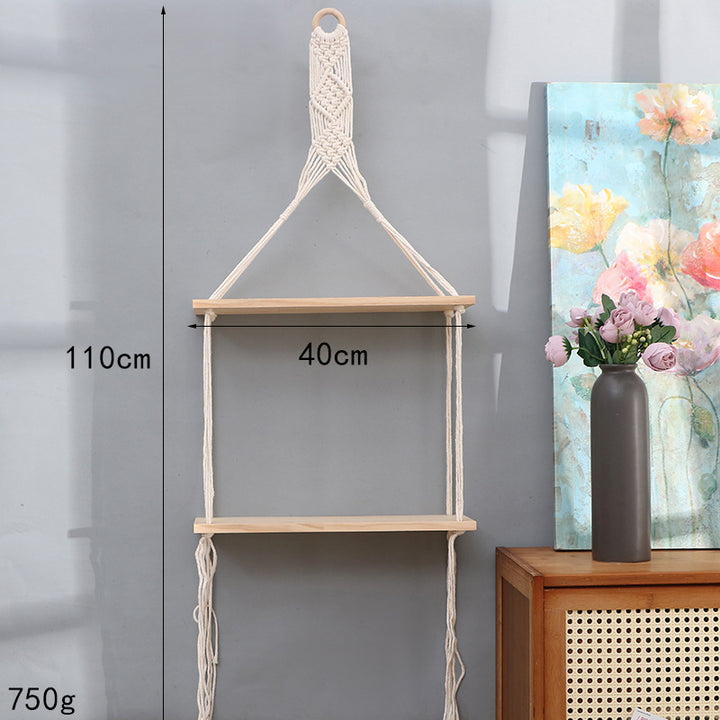Macrame Wall Mounted Shelf Kalsten