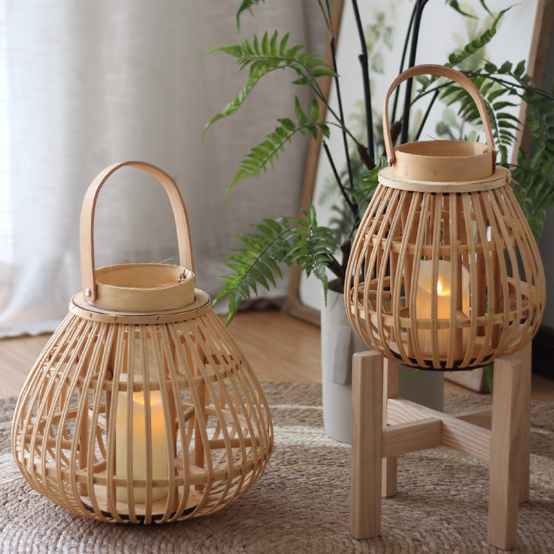 Natural Rattan Lantern Kalsten