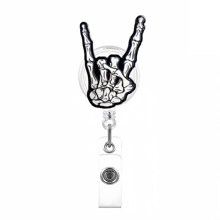 Expandable badge holder with anatomical heart pendant