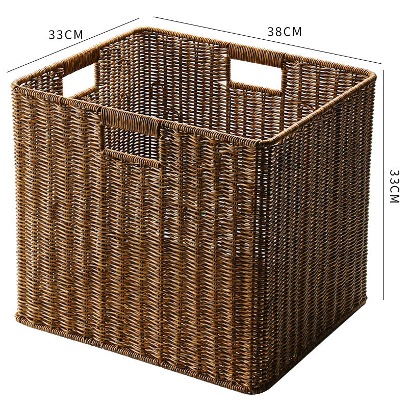 Stylish Rectangular Wicker Storage Bin Kalsten
