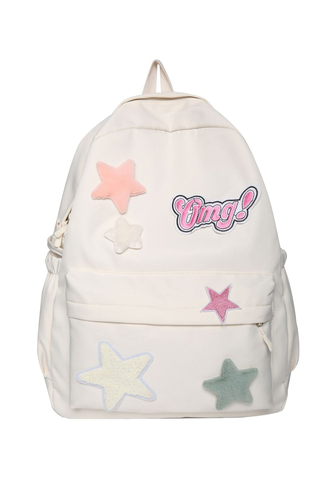 Fun Embroidered Star-Themed Backpack
