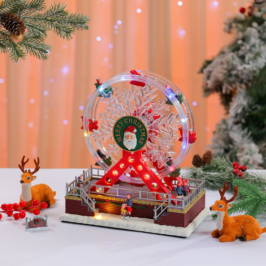 Illuminated Snowflake Ferris Wheel Decoration Kalsten
