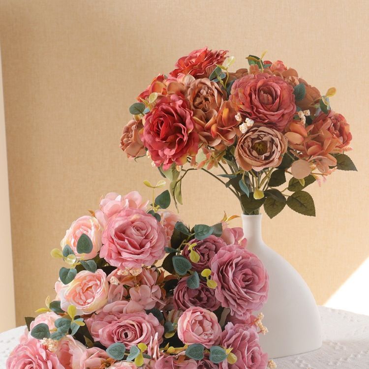 Lush Realistic Floral Bouquet Arrangement
