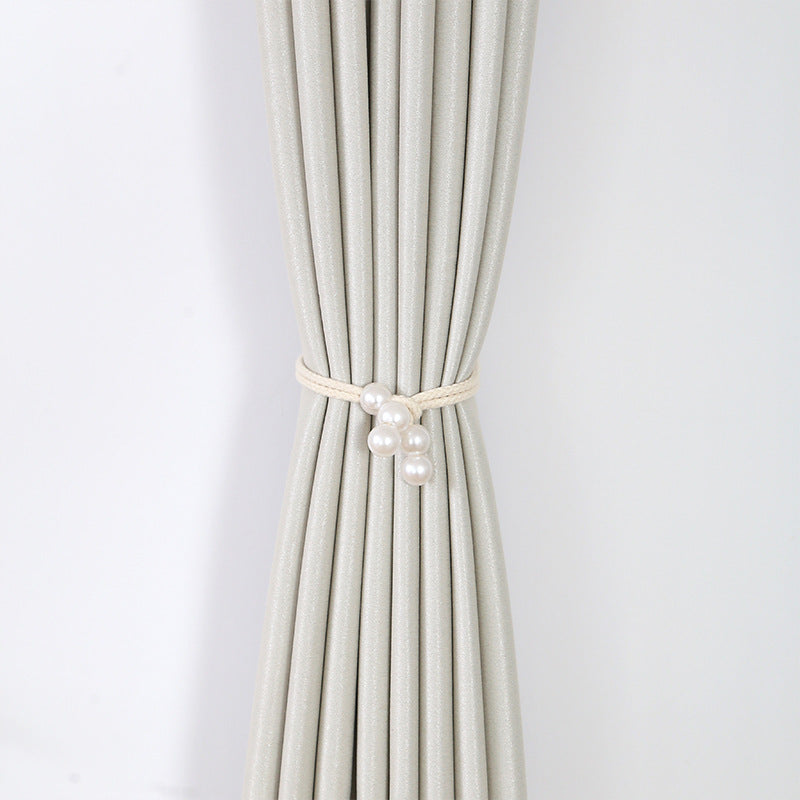 Elegant curtain tieback with pearl trim Kalsten