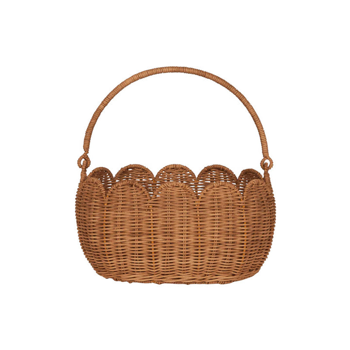 Scalloped Edge Woven Storage Basket Kalsten