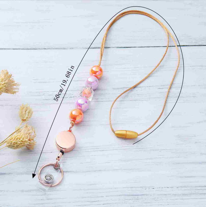 Decorative Beaded ID Badge Lanyard Kalsten