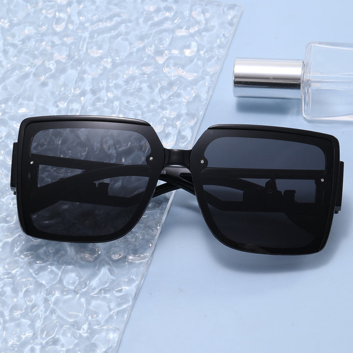 Ladies square designer sunglasses with elegant embellishments Kalsten