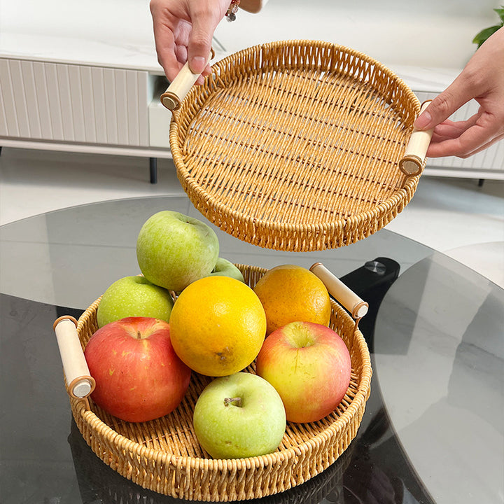 Nested Woven Serving Tray Kalsten
