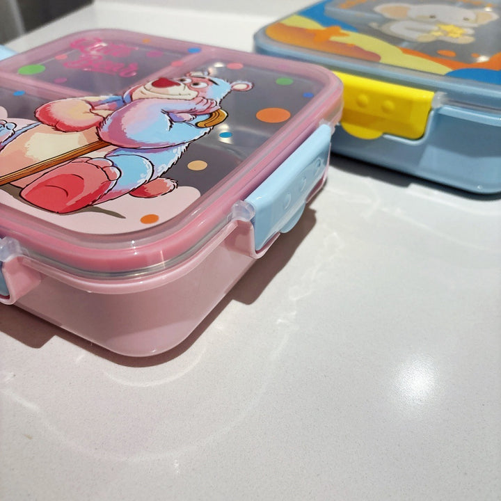 Cute Cartoon-Themed Multi-Compartment Lunch Box