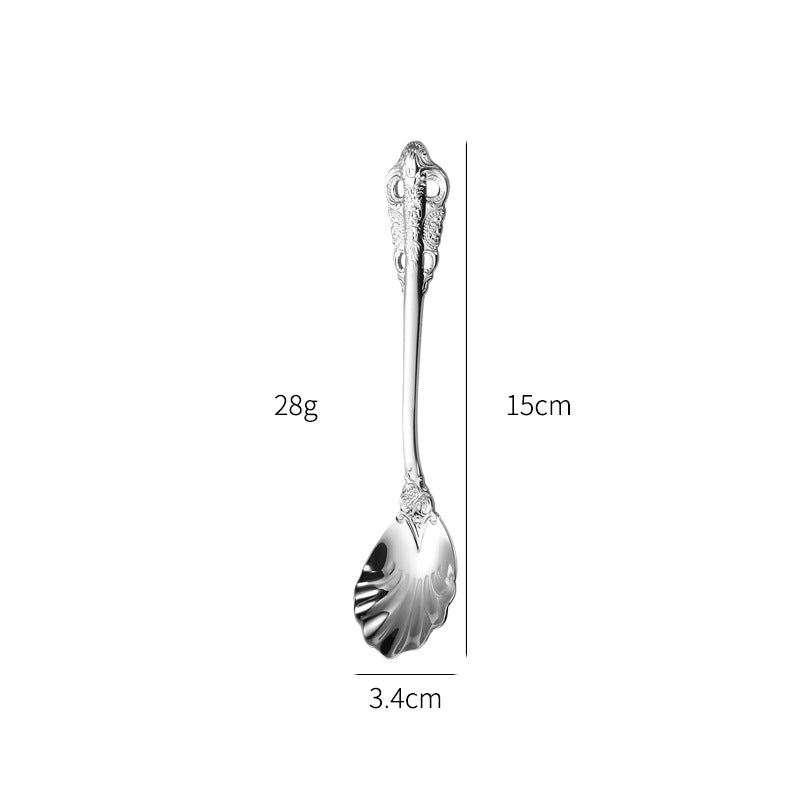Elegant fish fork with artistic handle design Kalsten