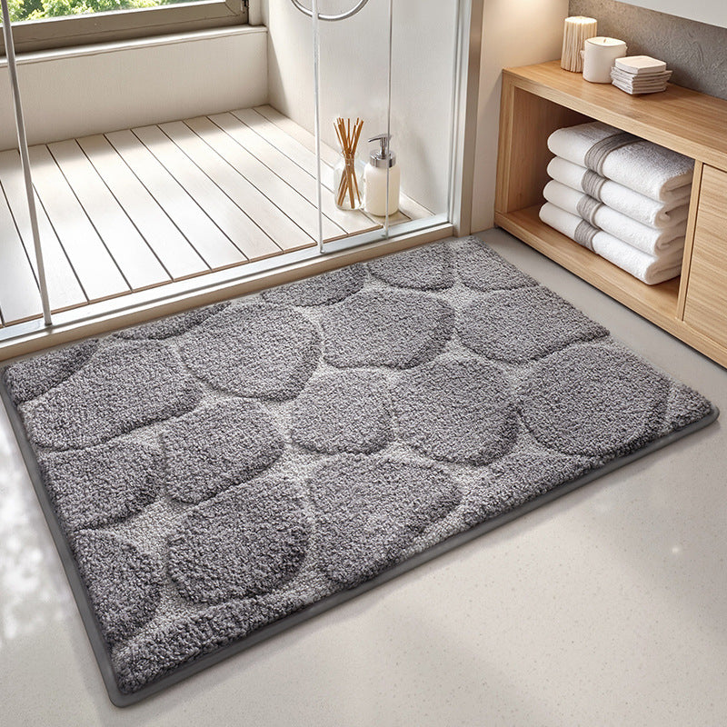 Plush Textured Bath Mat Kalsten