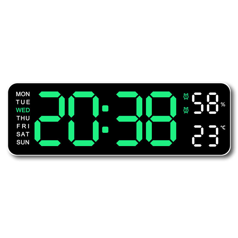 Digital wall clock with temperature and humidity display Kalsten