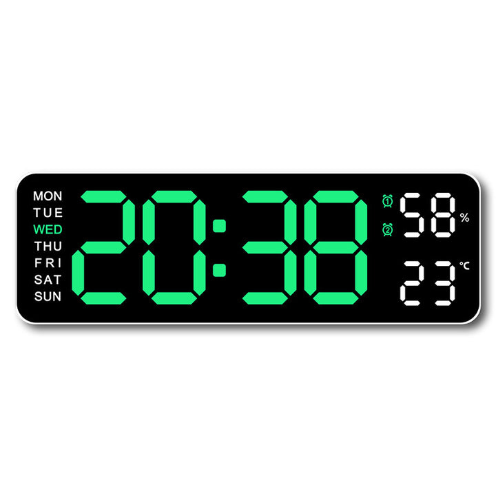 Digital wall clock with temperature and humidity display Kalsten