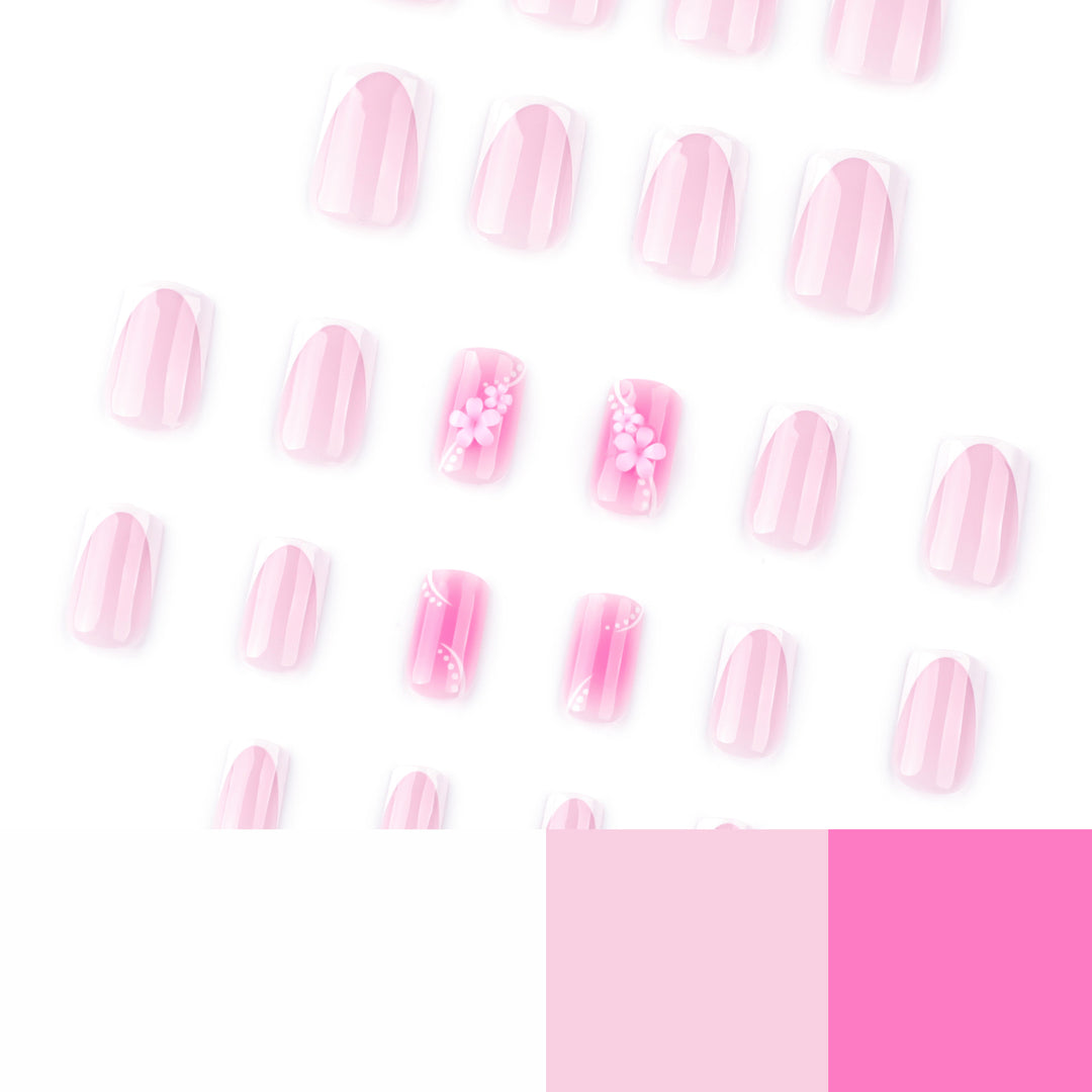 Artfully decorated gel nails Kalsten