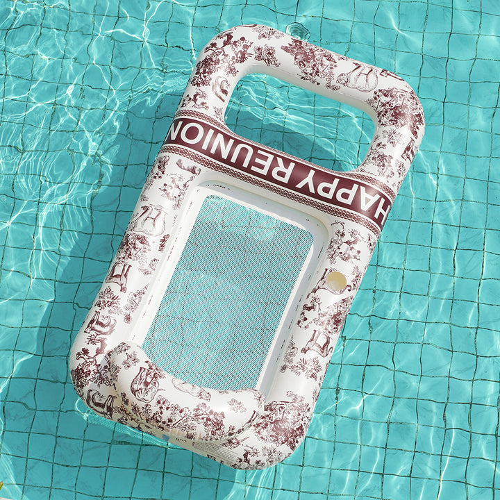 Unisex Elegant Swim Ring with Floral Motifs Kalsten