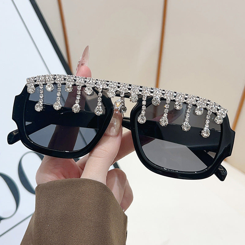 Glamorous Crystal-Embellished Sunglasses Kalsten
