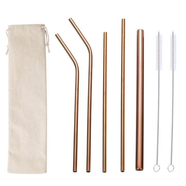 Stainless Steel Straw Set with Cleaning Brushes Kalsten