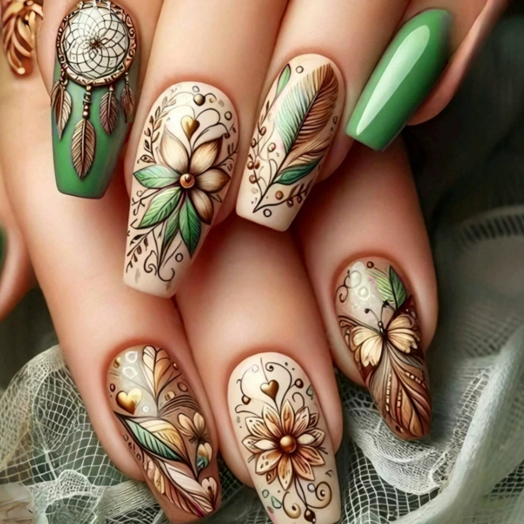 Floral-Inspired Articulated Nail Enhancements Kalsten