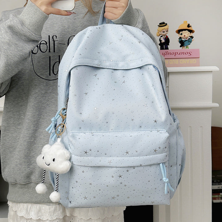 Fashionable backpack with sparkling star motif Kalsten