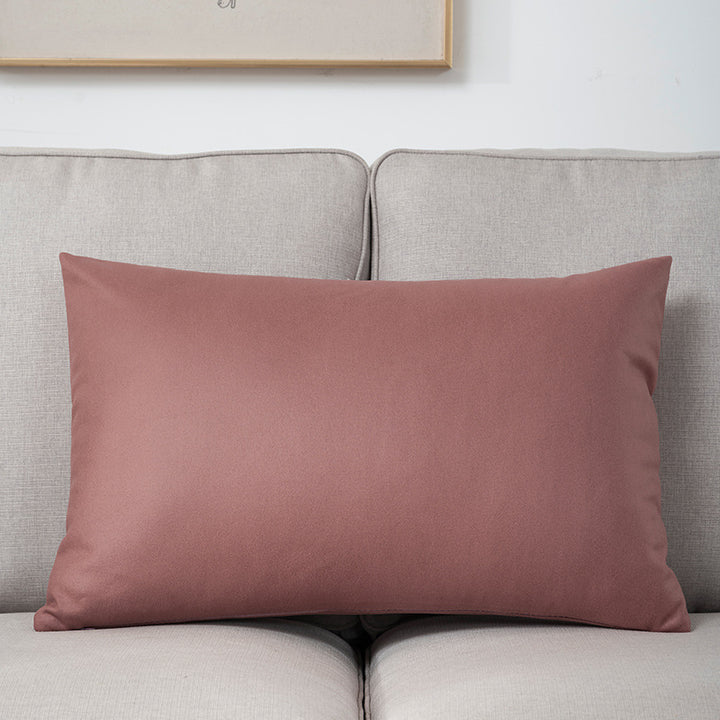 Plush Velvet Lumbar Cushion