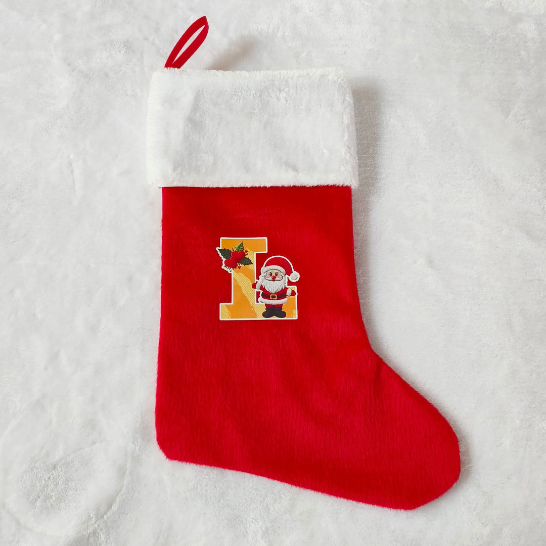 Festive Christmas stocking with customizable design