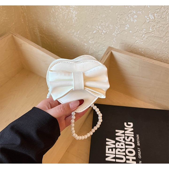 WoHeart-Shaped Bow Clutch Bag Kalsten