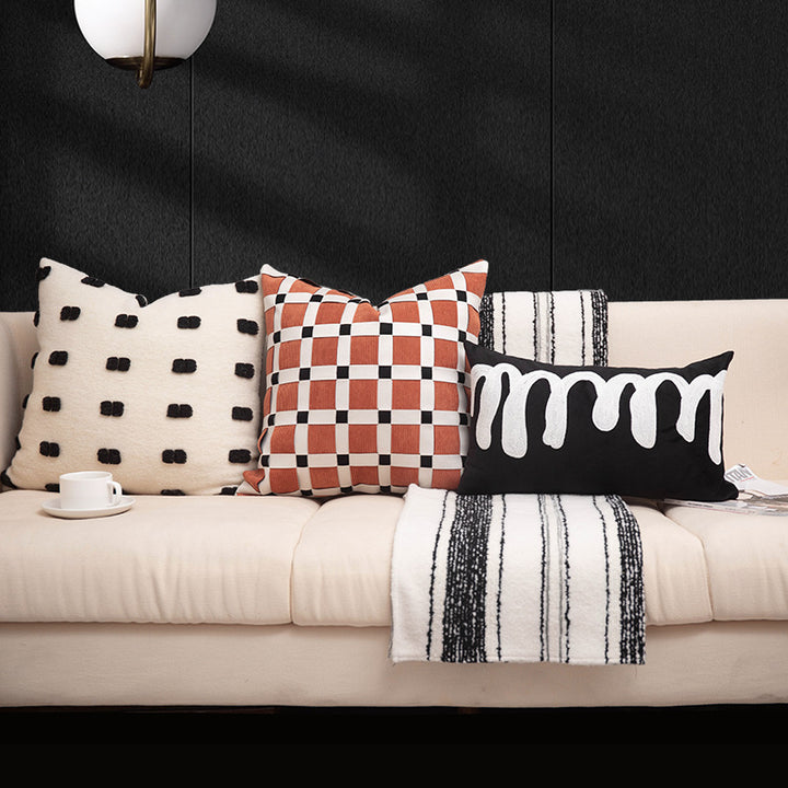 Artistic Abstract Design Lumbar Cushion Cover