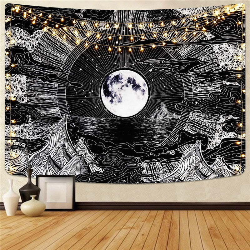 Owl-Inspired Artistic Wall Tapestry