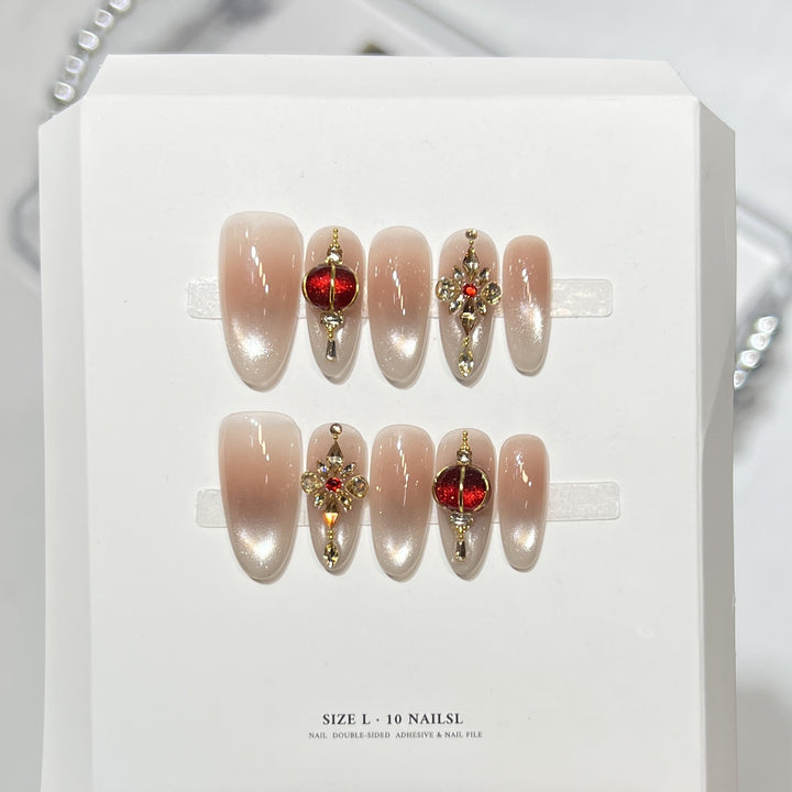 Themed Press-On Nail Art Set with Hello Kitty Designs Kalsten