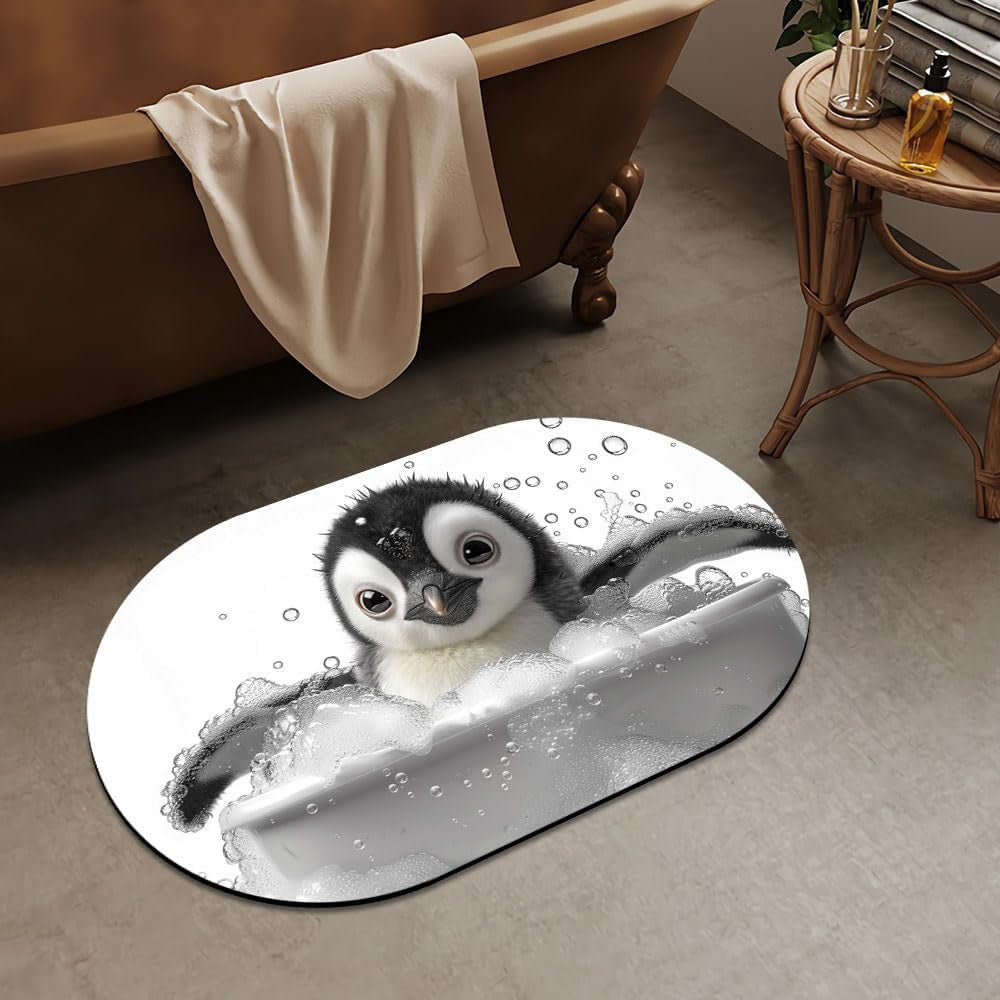 Luxurious Abstract Marble Design Bath Mat