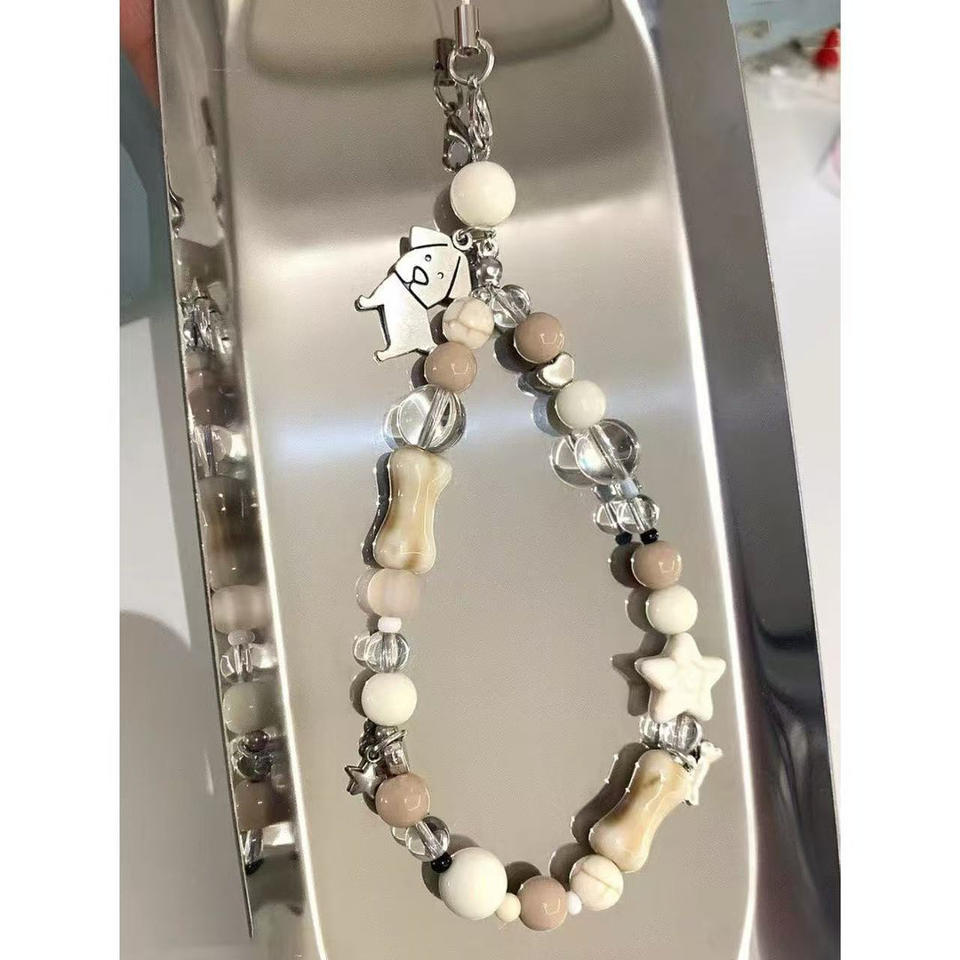 Decorative Beaded Dog Charm Bracelet Kalsten