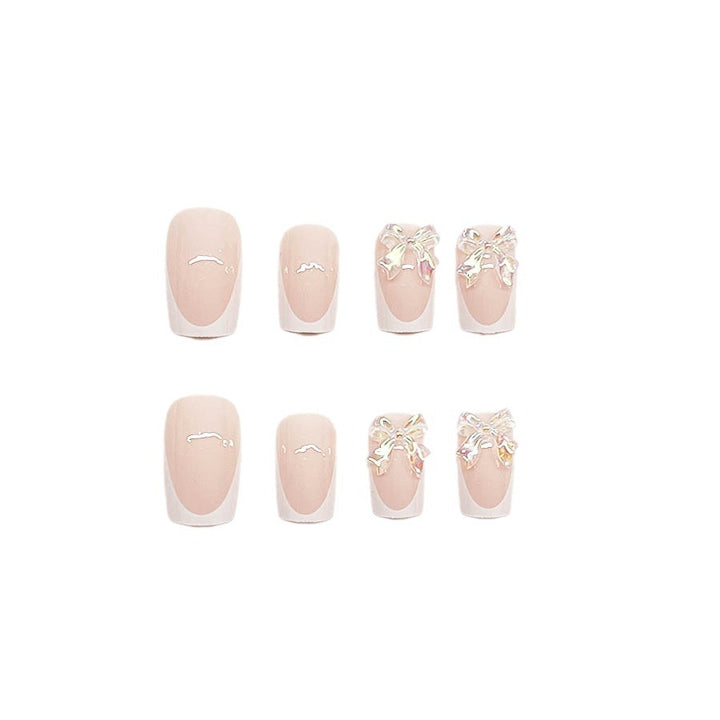 Artificial nail set with romantic 3D heart and flower decorations Kalsten